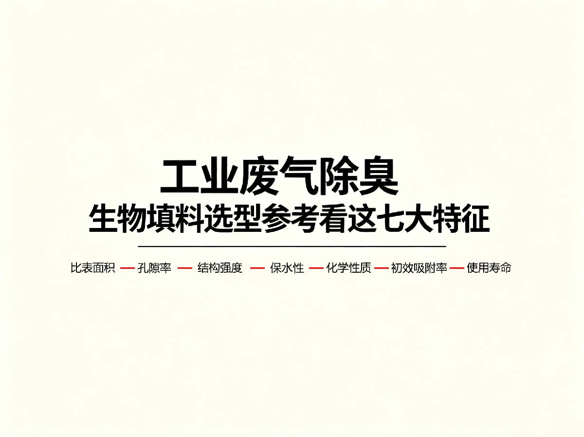 工业除臭，生物填料选型关键可参考这七个特征